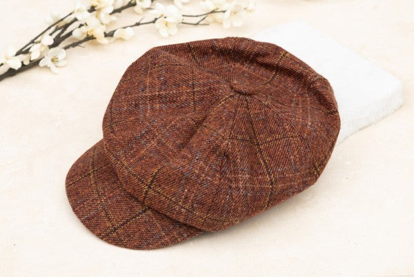 Plaid Newsboy Cap