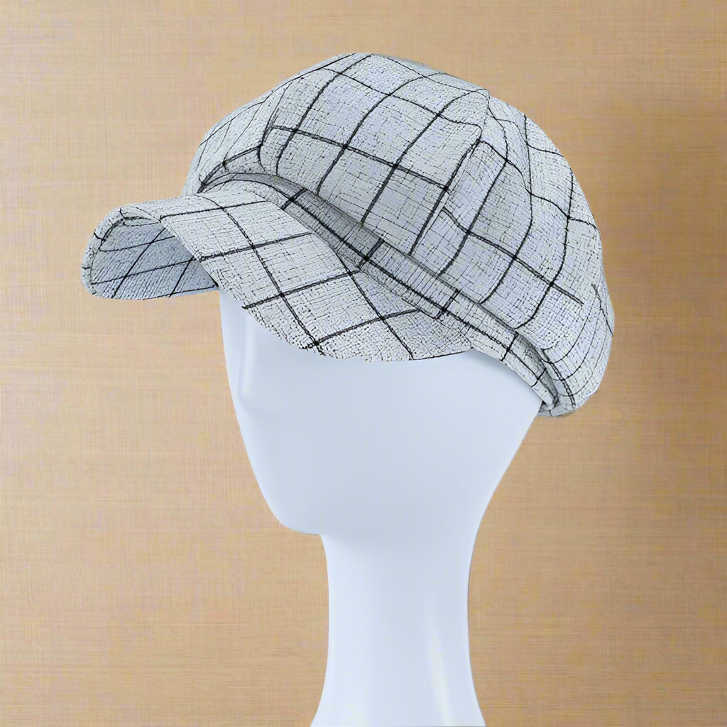 Checker Newsboy Cap