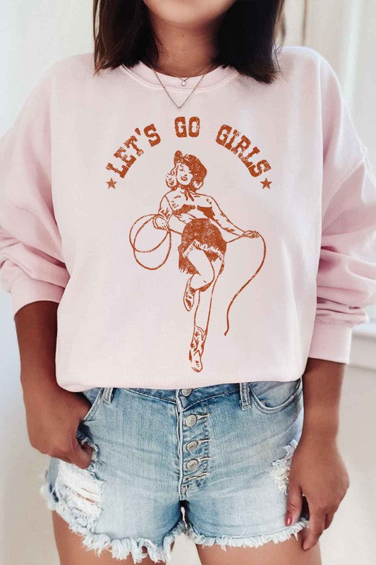 Let's Go Girls Western Sweatshirt
