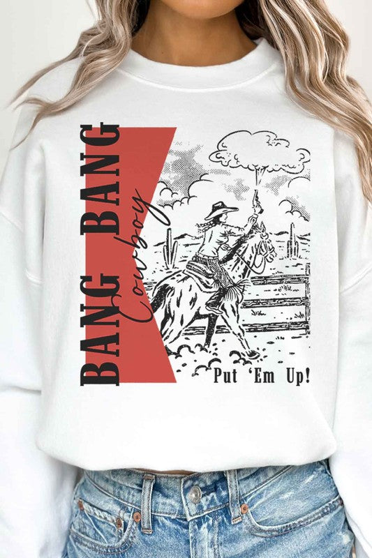 Bang Bang Cowboy "Put 'Em Up" Oversized Sweatshirt