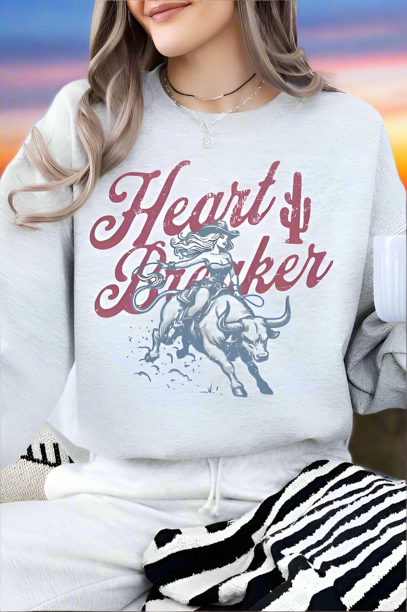 Heartbreaker Bad Cowgirl Sweatshirt