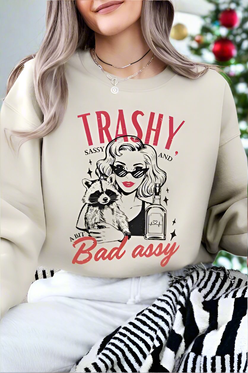 Trashy, Sassy, And A Bit Bad Assy Sweatshirt
